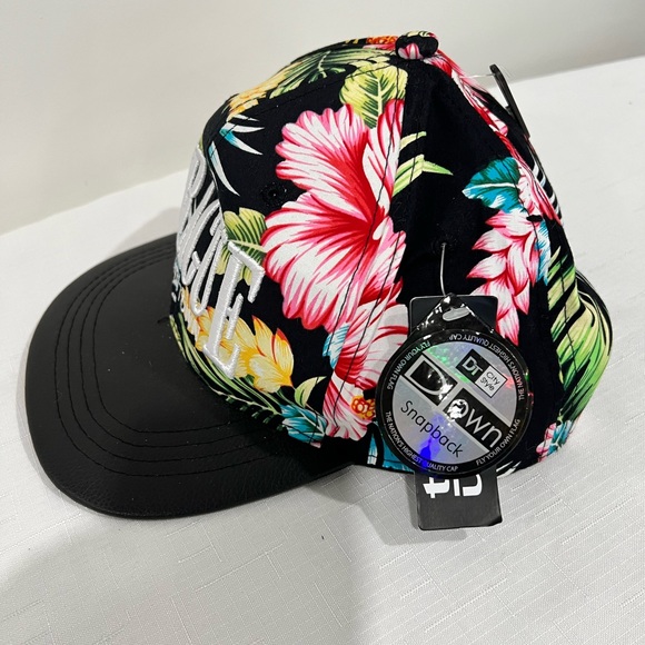 Floral Snapback Cap . Prague Downtown Hat - Picture 2 of 3